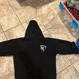 Black Graphic Hoodie